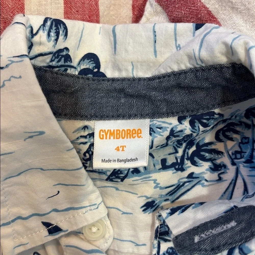 Boys Button Down Shirt Bundle of 3. Size 4-5 Cotton/Linen Gap Gymboree Crewcuts